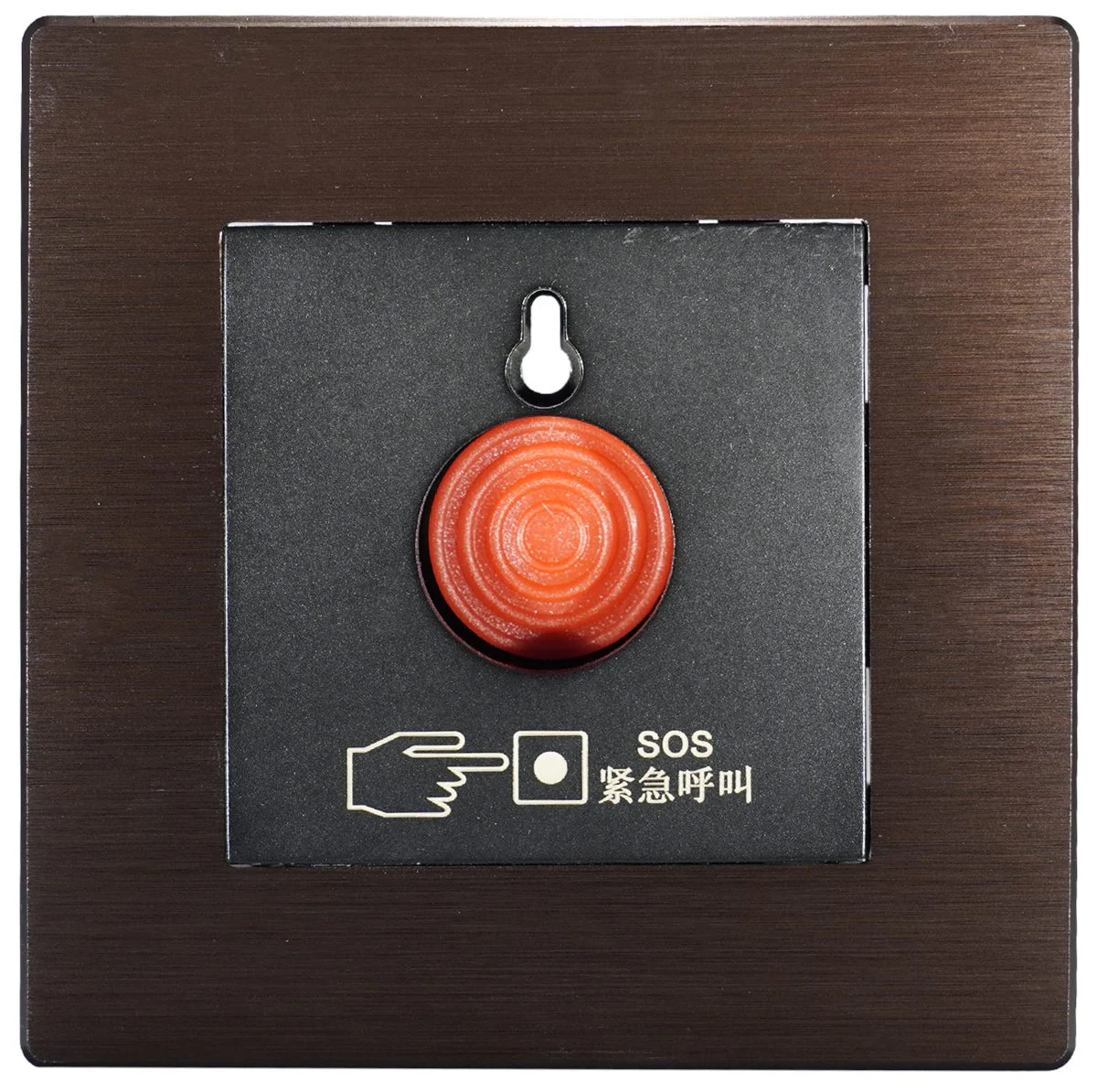 Brushed Aluminum SOS Alarm Panel
