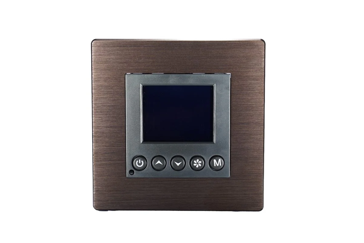 Brushed Aluminum Thermostat Control Panel